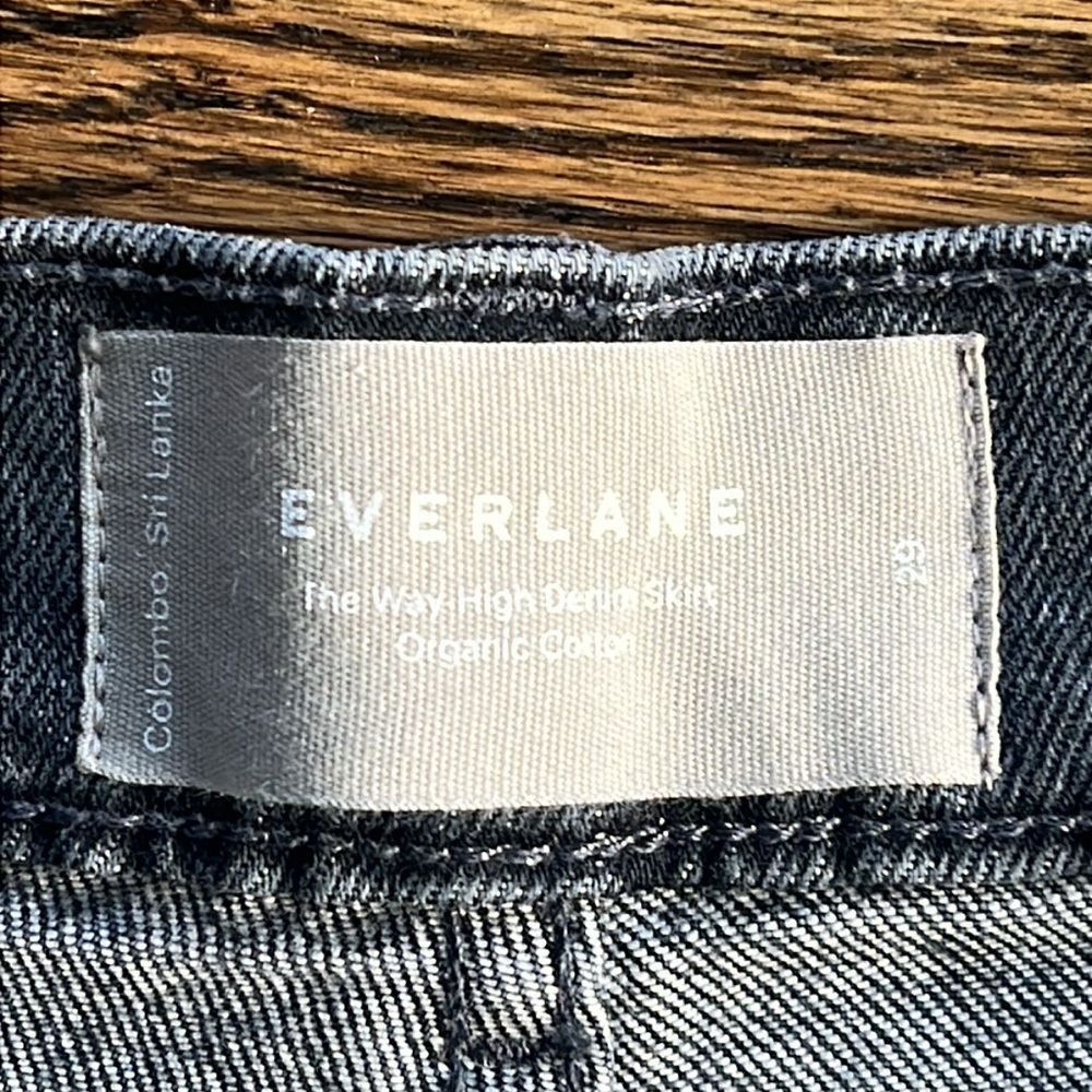 Everlane the way high denim skirt 29 - Picture 4 of 8